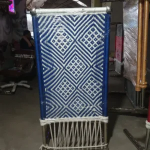 Strong steel frame ✔ Handwoven designer rope pattern