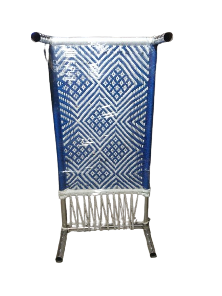 Strong steel frame ✔ Handwoven designer rope pattern Strong steel frame ✔ Handwoven designer rope pattern
