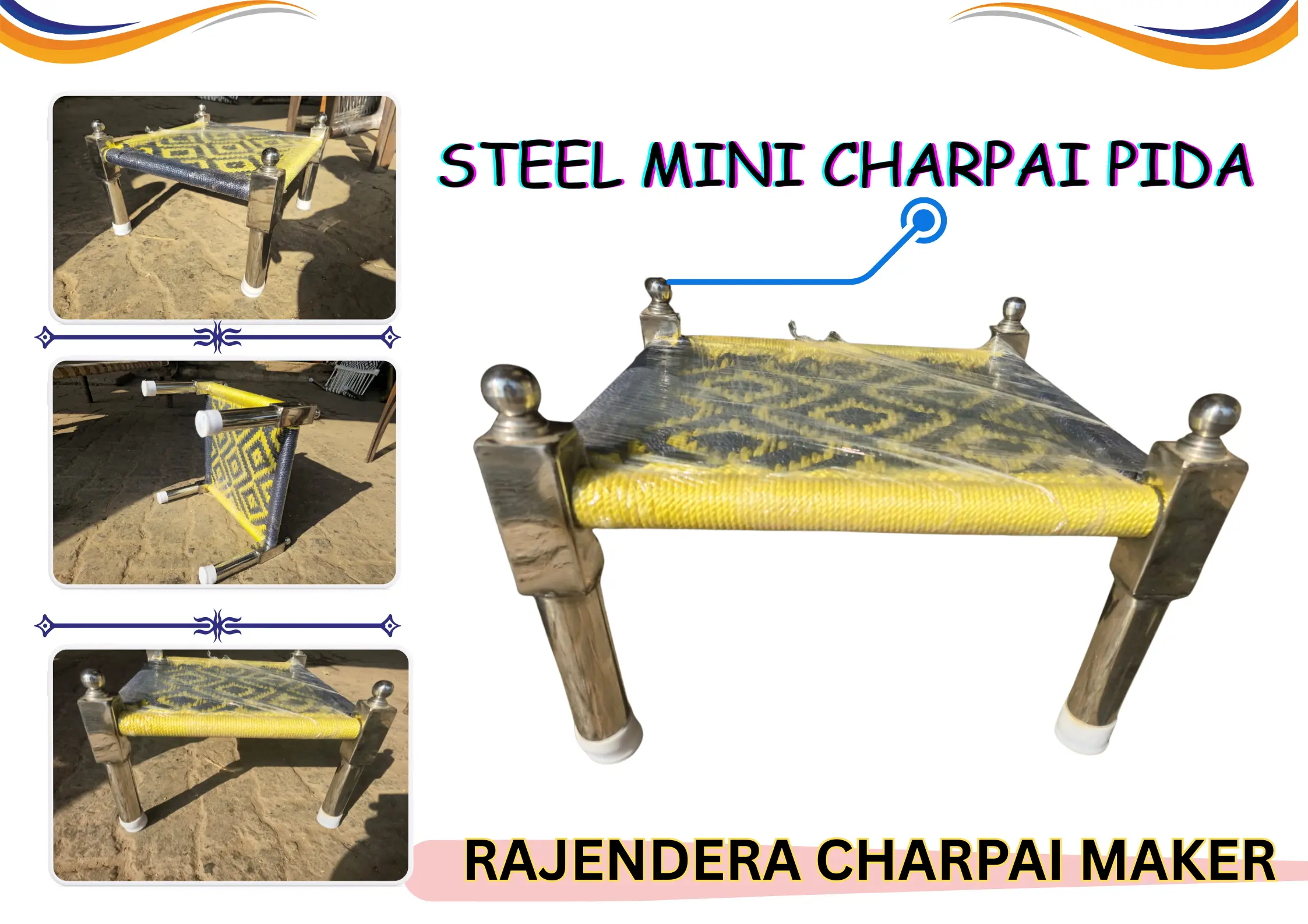 STEEL-MINI-CHARPAI-PIDA